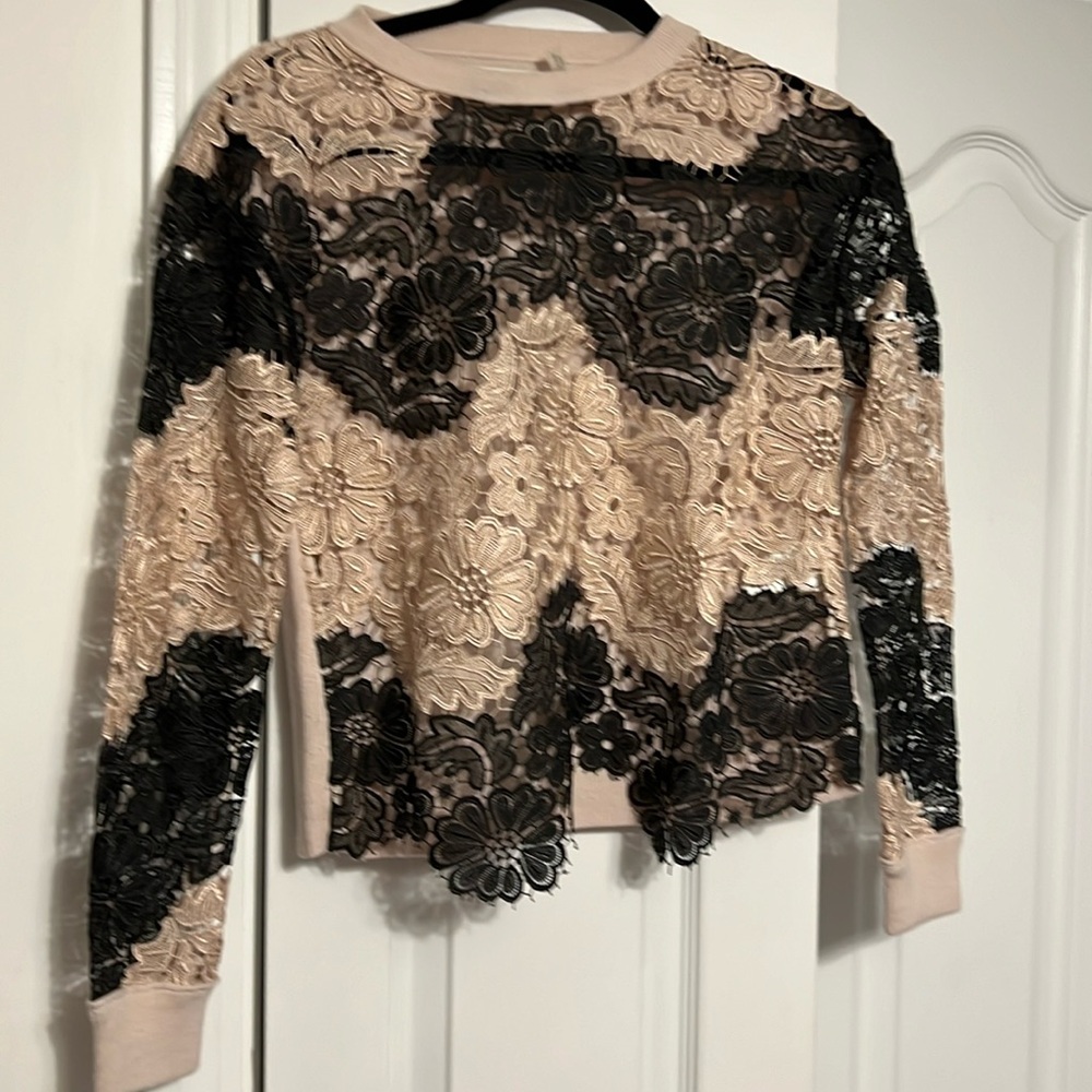 Alice and Olivia open work sweater